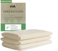 🧀 yjl 54 sq ft cheesecloth grade 90, unbleached fine cotton cheese cloth, 6 yards cooking, straining, canning cloth - reusable, steaming and straining cloth logo