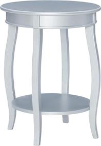 img 4 attached to 🌟 Silver Round Shelf Table by Powell Furniture: Stylish and Functional Home Décor Solution