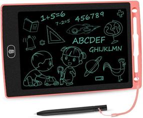img 4 attached to 🎨 8.5 Inch LCD Writing Tablet for Toddlers - Colorful Doodle Board, Erasable Electronic Drawing Pad, Educational Kids Toy for Ages 2-6, Great Gift for Boys and Girls - Pink