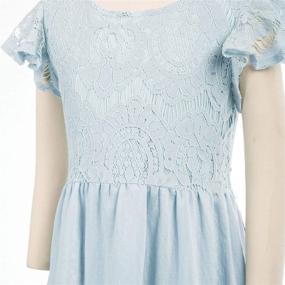 img 1 attached to 🌸 Charming Vintage Flower Dresses for Girls - Exquisite Girls' Clothing