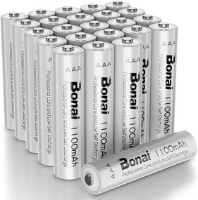 img 4 attached to 🔋 BONAI 1100mAh AAA Rechargeable Batteries - 24 Pack, 1.2V Ni-MH Triple A Batteries with High Capacity