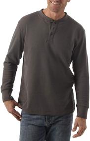 img 3 attached to Wrangler Authentics Sleeve Waffle Henley Men's Clothing for Shirts