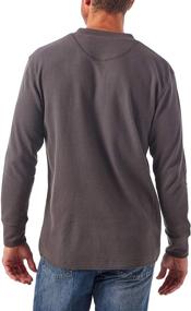 img 2 attached to Wrangler Authentics Sleeve Waffle Henley Men's Clothing for Shirts