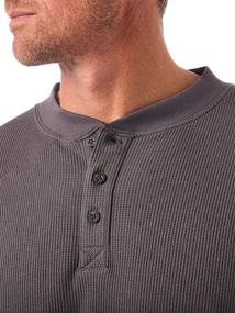 img 1 attached to Wrangler Authentics Sleeve Waffle Henley Men's Clothing for Shirts