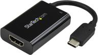 startech.com адаптер usb c к hdmi 2.0 с передачей питания - 4k 60 гц usb type-c к hdmi конвертер видео дисплея - совместим с thunderbolt 3 - черный (cdp2hducp) логотип