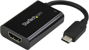 img 4 attached to StarTech.com Адаптер USB C к HDMI 2.0 с передачей питания - 4K 60 Гц USB Type-C к HDMI Конвертер видео дисплея - Совместим с Thunderbolt 3 - Черный (CDP2HDUCP)