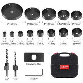 img 3 attached to 🔧 Enhance Your Woodworking Projects with HYCHIKA 19 152mm Blades Mandrels Installation Kit