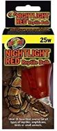 🦎 zoo med nightlight reptile bulb: enhance your pet's habitat with a 60-watt red glow logo