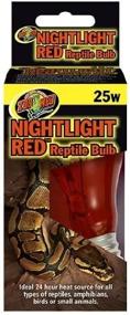 img 1 attached to 🦎 Zoo Med Nightlight Reptile Bulb: Enhance Your Pet's Habitat with a 60-Watt Red Glow