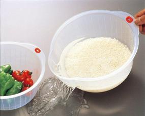 img 1 attached to 🧺 Inomata Japanese Washing Strainer Quart: Perfect Solution for Efficient Washing and Straining