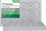 🌬️ filterbuy 12x24x1 air filter merv 8, pleated hvac ac furnace filters - 4-pack, silver logo