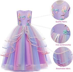 img 1 attached to Enchanting Princess Unicorn Birthday Dresses: Costume Dress Up & Play in Magical Costumes