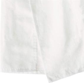 img 3 attached to 🛏️ Белый пыльный ободок из хлопкового вуаля Greenland Home: длина 15 дюймов - элегантный и высокого качества
