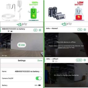 img 3 attached to 🔌 Адаптер Frienda с кабелем питания длиной 20 футов/6 м - совместимый с Arlo (замена для CR123A), погодозащитный наружный источник питания для непрерывной работы камер Arlo - не совместим с моделями Arlo Pro и Arlo 2 (1 штука)