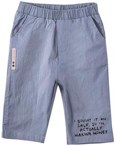 img 3 attached to Black Pocket Shorts for Casual Boys' Clothing - Brands Retract Shorts