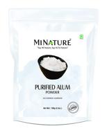 🌿 purified alum powder by mi nature - 100g/3.5 oz of 100% potassium alum - phitkari for various uses logo