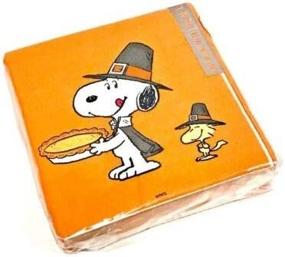 img 1 attached to Snoopy Woodstock Thanksgiving Cocktail Napkins
