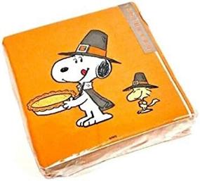 img 4 attached to Snoopy Woodstock Thanksgiving Cocktail Napkins