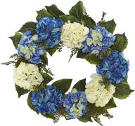 🌸 enhanced natural hydrangea wreath, 24 inches логотип