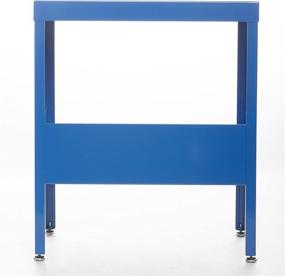 img 1 attached to 🔵 Blue Mid Century Industrial Nightstand/End Table by RMP - Enhance your SEO