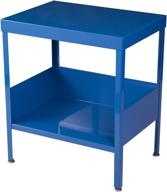 🔵 blue mid century industrial nightstand/end table by rmp - enhance your seo логотип