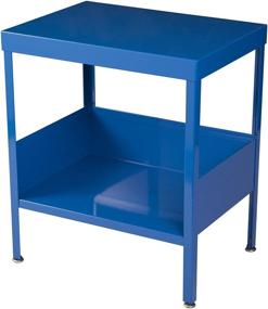 img 4 attached to 🔵 Blue Mid Century Industrial Nightstand/End Table by RMP - Enhance your SEO