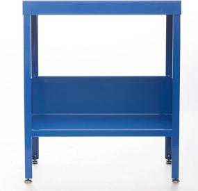 img 3 attached to 🔵 Blue Mid Century Industrial Nightstand/End Table by RMP - Enhance your SEO