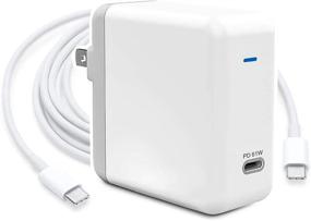 img 4 attached to Powerful 61W USB C Charger for MacBook, iPad ⚡ Pro, and More - Fast Charging with Thunderbolt 3 Support