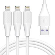 🔌 apple mfi certified 10ft iphone charger cable 10 foot 3pack – fast lightning charging cord for various iphones, ipads, and airpods logo