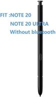 note 20 stylus s pen for samsung galaxy note 20 note 20 ultra replacement (without bluetooth)(mystic black) logo