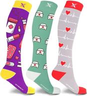 compression socks running athletics travel sports & fitness logo