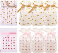 24-piece treat bags party favor plastic drawstring gift bags for candy, goodies, food storage, wrapping - ideal for birthday, wedding, baby shower, bridal shower, holiday events… logo