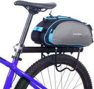 🚲 lixada 13l bicycle rack bag: multifunctional rear seat bag for cycling bike rack, trunk pannier and handbag with shoulder strap logo