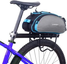 img 4 attached to 🚲 Lixada 13L Bicycle Rack Bag: Multifunctional Rear Seat Bag for Cycling Bike Rack, Trunk Pannier and Handbag with Shoulder Strap