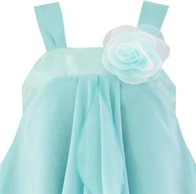 img 2 attached to 👗 Stylish Sleeveless Halter Flower Chiffon Girls' Clothing for Fashionable Girls