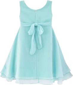 img 3 attached to 👗 Stylish Sleeveless Halter Flower Chiffon Girls' Clothing for Fashionable Girls