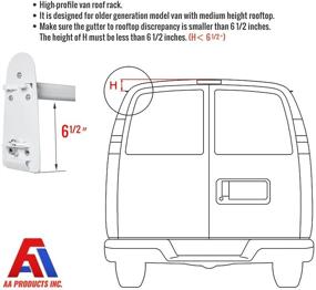 img 1 attached to AA-Racks высокая крыша Rack X316 - тяжелый регулируемый стальной двухбалочный дождевиковый стеллаж цвета матового белого.