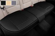 protect your vehicle with big ant back seat covers: breathable pu leather, flexible fit for most cars and suvs (black) logo