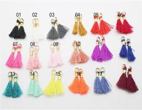 img 1 attached to 🛍️ Shop Pamir Tong Wholesale: 36pcs/lot 13mm(1/2'') Mini Tassels - Cotton Thread Tassels for Earrings and Bracelets - GD36ST139