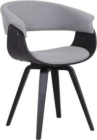 img 3 attached to Stylish & Comfortable: Armen Living Summer Dining Chair in Grey – Perfect for All Seasons