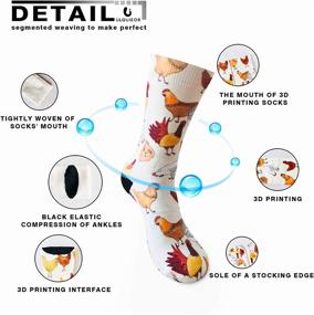 img 1 attached to ULQUIEOR Performance Cotton Cushion Novelty Athletic Sport Crew Socks for Women