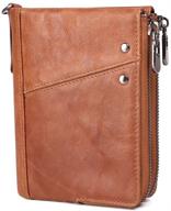 blocking minimalist vintage cowhide leather men's accessories for wallets, card cases & money organizers логотип