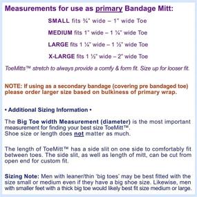 img 3 attached to 🩹 MediMitt ToeMitt Big Toe Bandages: Full Coverage for Large Toes (10-Pack)