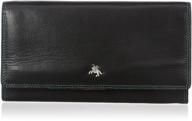 👛 visconti spectrum 36 women's spacious soft leather checkbook wallet purse - 7" x 4" x 1 logo