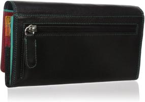 img 3 attached to 👛 Visconti Spectrum 36 Women's Spacious Soft Leather Checkbook Wallet Purse - 7" x 4" x 1