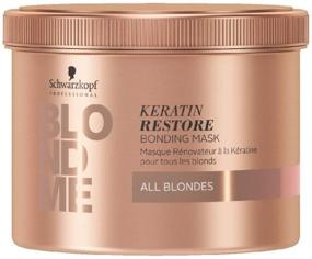 img 4 attached to Schwarzkopf Professional BlondMe Keratin Restore Bonding Mask for All Blondes - 500ml