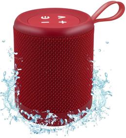 img 4 attached to 🔊 Ultimate Мегатек Портативная Bluetooth колонка: водонепроницаемая, дальность до 100 футов, кристально чистый HD звук, глубокие басы, компактный размер с клипсой - идеально подходит для отдыха на природе, путешествий, душа и бассейна