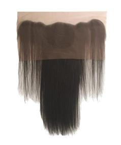 img 2 attached to Premium Joe Green 14 Inch 4x4 Lace Closure: 100% Virgin Brazilian Hair, Ear to Ear Natural Straight Style