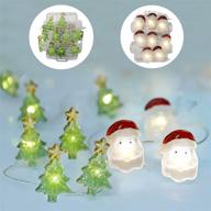 2 pack christmas string lights: battery operated & usb plug-in, 20ft 40 led, with remote, 8 lighting modes, waterproof - ideal for christmas party home decorations and christmas tree логотип