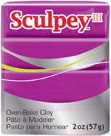 sculpey iii polymer oven-bake clay - fuchsia pearl, 2 oz. non 🎨 toxic bar for modeling, sculpting & diy projects - ideal for kids & beginners! logo